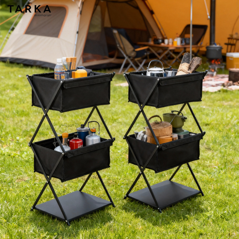 TARKA Camping New Storage Rack - Outdoor Camping Folding Storage Box incelemesi ve fiyatı