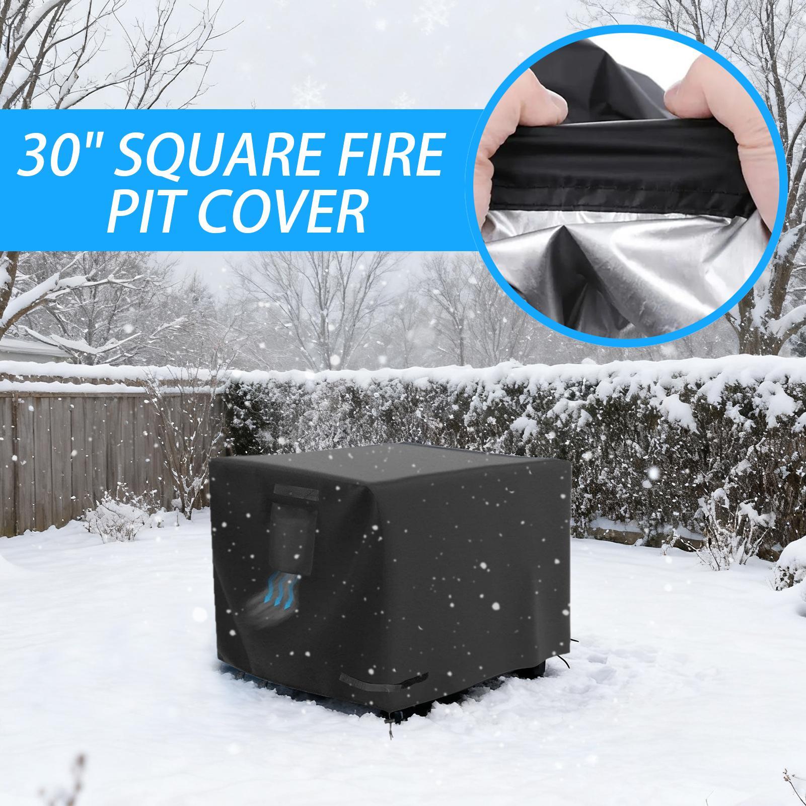 Fire Pit Cover Square 30 Inch  - Outdoor Indoor Camping incelemesi ve fiyatı
