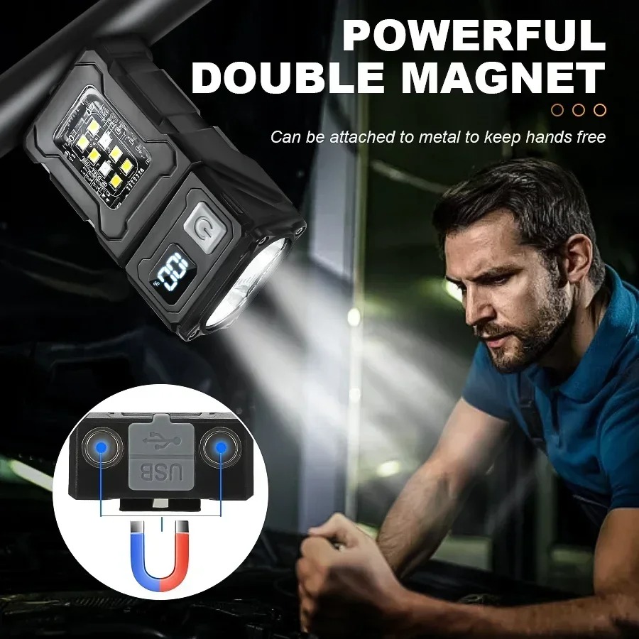 Mini USB Recharge LED Flashlig - Outdoor Camping Decor incelemesi ve fiyatı