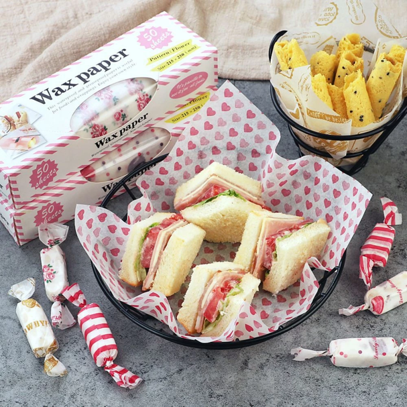 50pcs Food Grade Wax Paper Cam - Outdoor Camping Food incelemesi ve fiyatı