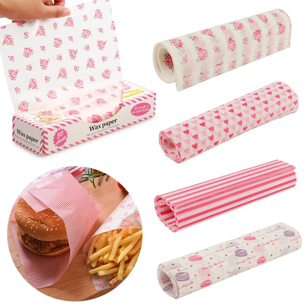 50pcs Food Grade Wax Paper Cam - Outdoor Camping Food incelemesi ve fiyatı
