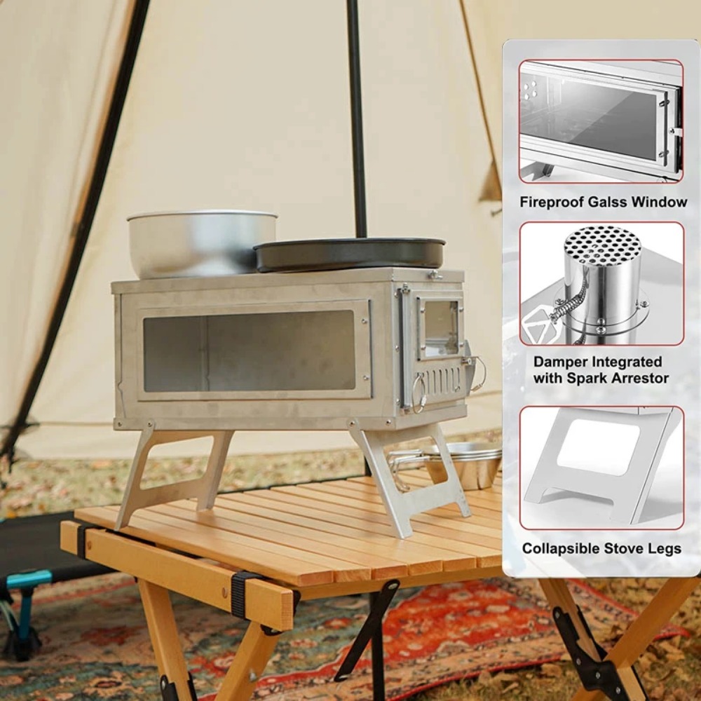 Outdoor Heater Tent Stove Port - Outdoor Camping Wood Burning Stove incelemesi ve fiyatı