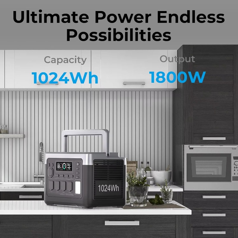 EU USA Warehouse 1800W 1024Wh  - Outdoor Camping Usa incelemesi ve fiyatı