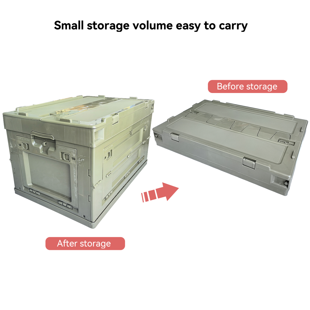 65L PP Folding Storage Box Car - Outdoor Camping Bin incelemesi ve fiyatı