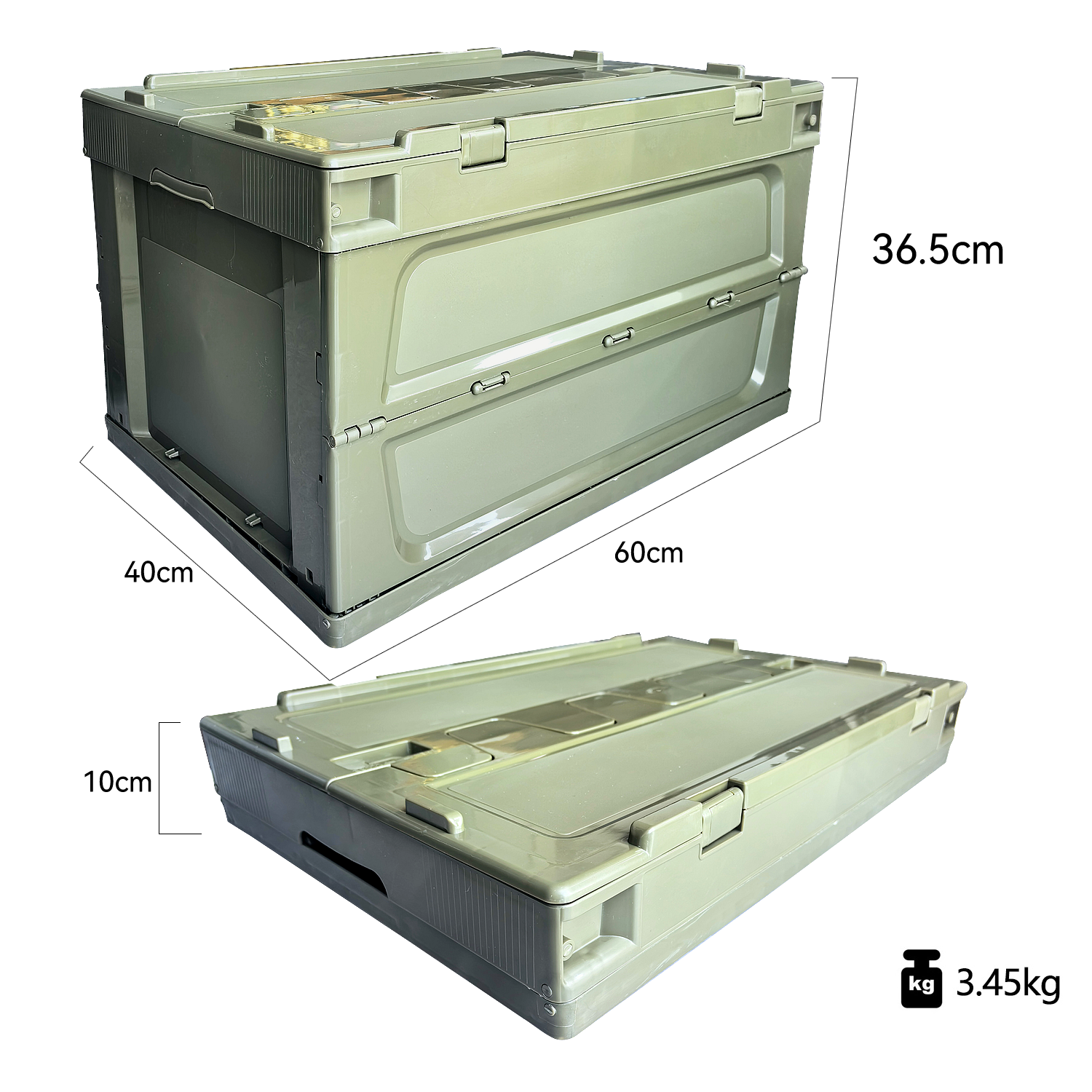 65L PP Folding Storage Box Car - Outdoor Camping Bin incelemesi ve fiyatı
