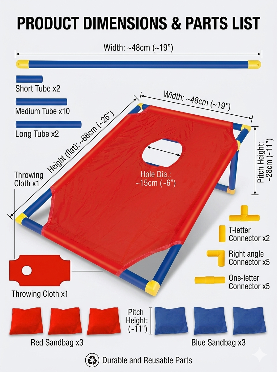 Portable Bean Bag Toss Game-In - Outdoor Camping Games incelemesi ve fiyatı