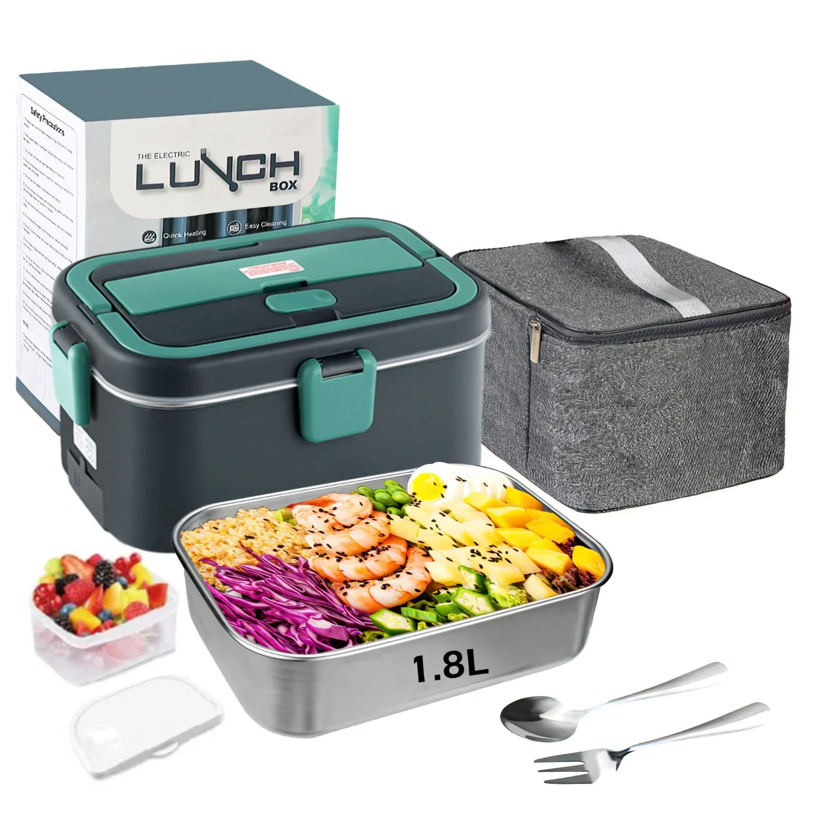 Electric Lunch Box Food Warmer - Outdoor Camping Food incelemesi ve fiyatı