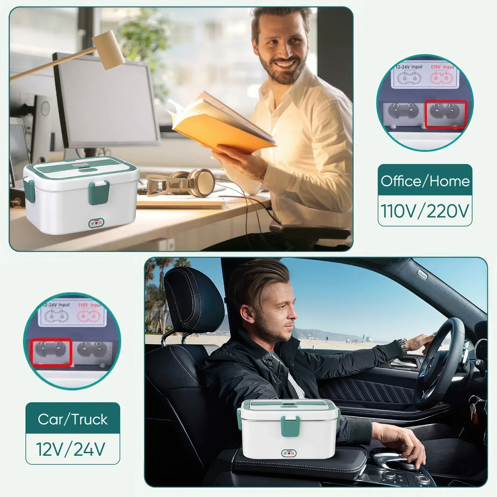Electric Lunch Box Food Warmer - Outdoor Camping Food incelemesi ve fiyatı