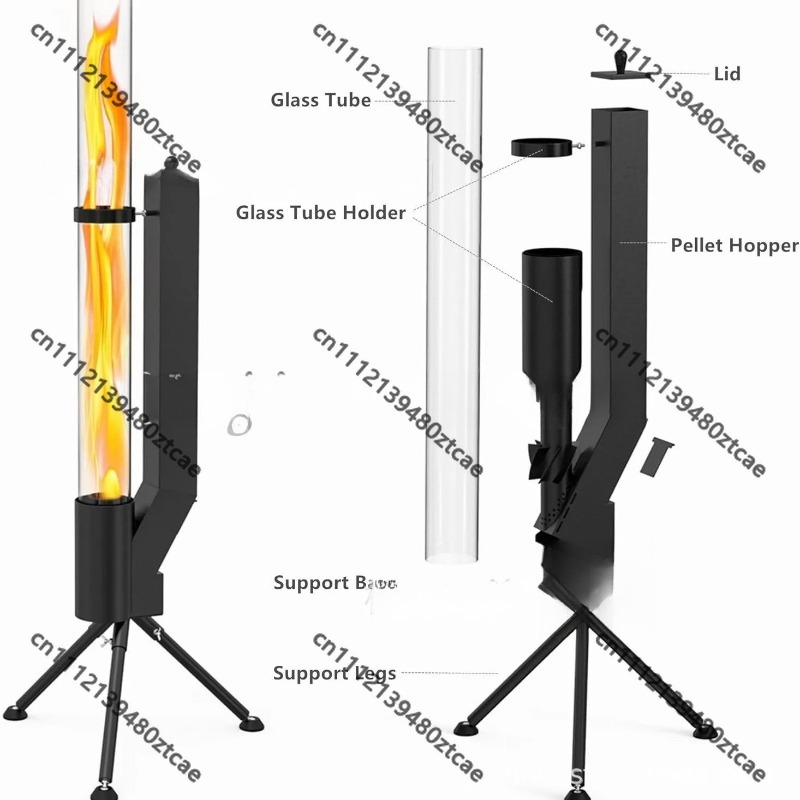 Outdoor Vertical Rocket Stove, - Outdoor Camping Wood Burning Stove incelemesi ve fiyatı