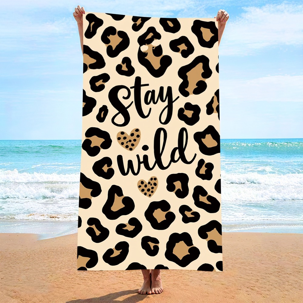 Leopard Print Printing Quick-d - Camp Towel Microfiber incelemesi ve fiyatı