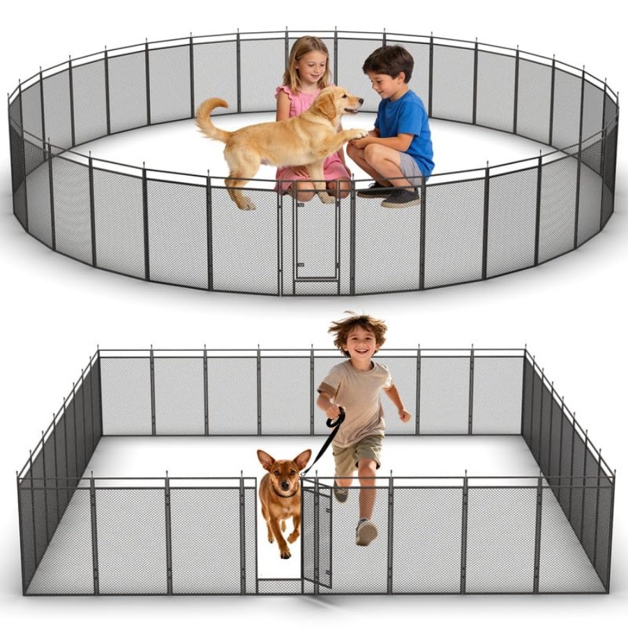Dog Playpen with Safety Mesh,  - Outdoor Camping Dog Kennel incelemesi ve fiyatı