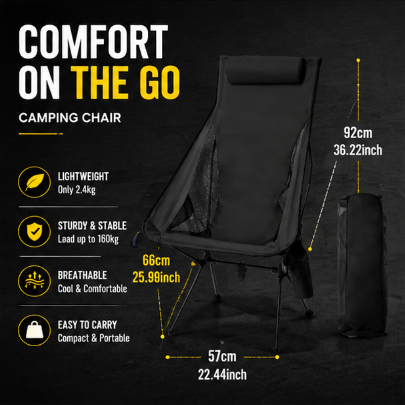 Fishing Portable Foldable Camp - Outdoor Camping Folding Chair incelemesi ve fiyatı
