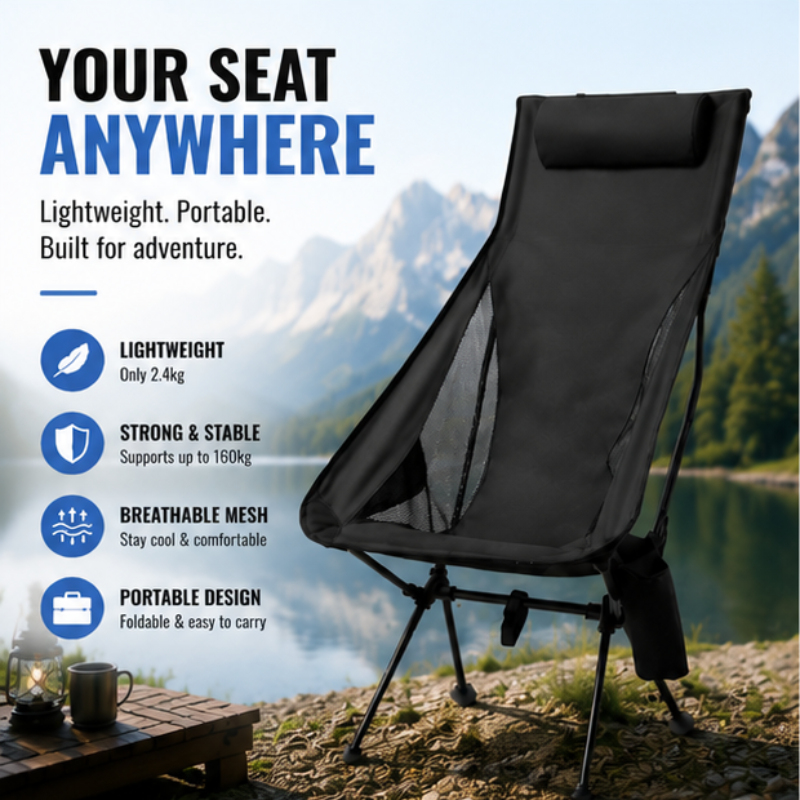 Fishing Portable Foldable Camp - Outdoor Camping Folding Chair incelemesi ve fiyatı