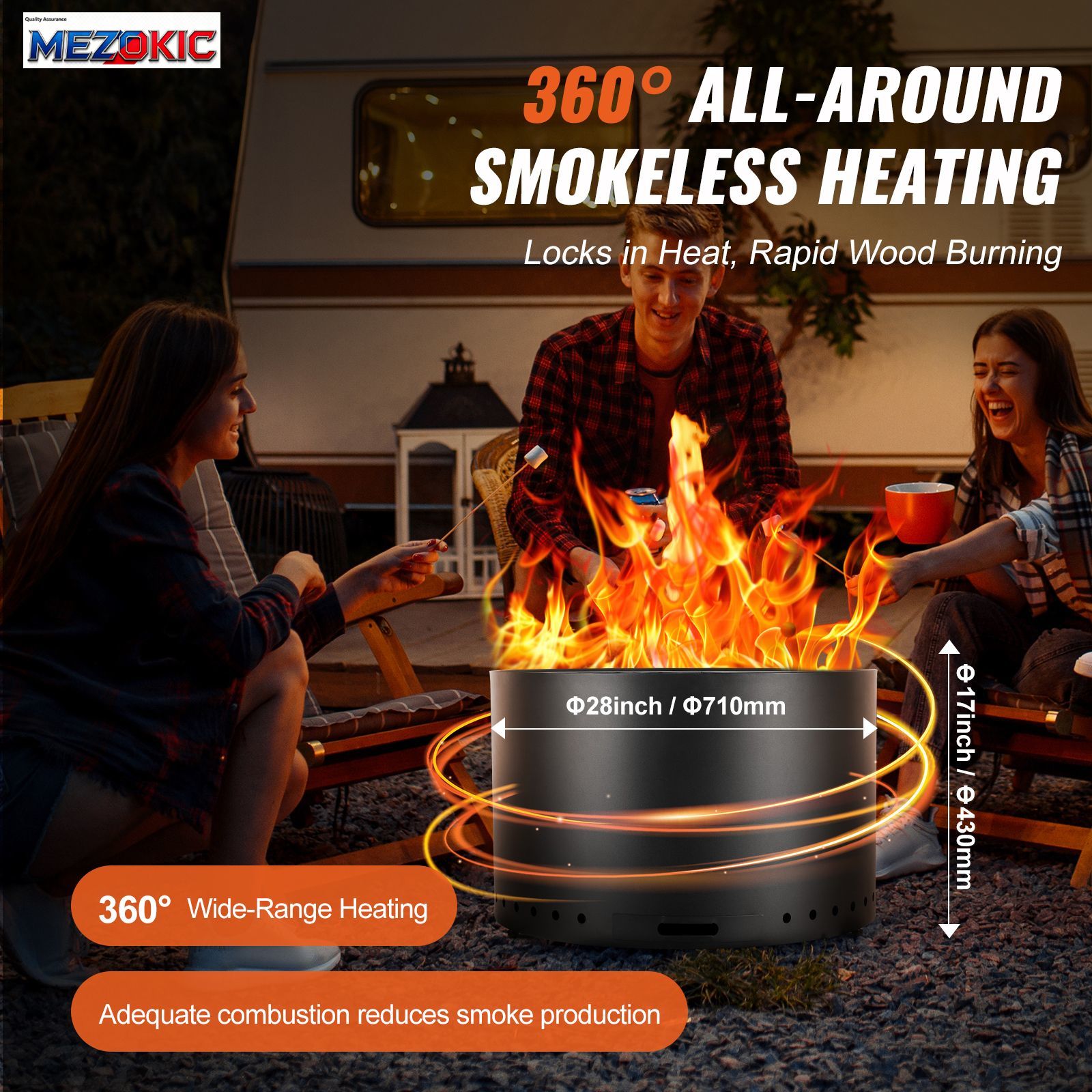 Smokeless Fire Pit Stove Bonfi - Outdoor Camping Wood Burning Stove incelemesi ve fiyatı
