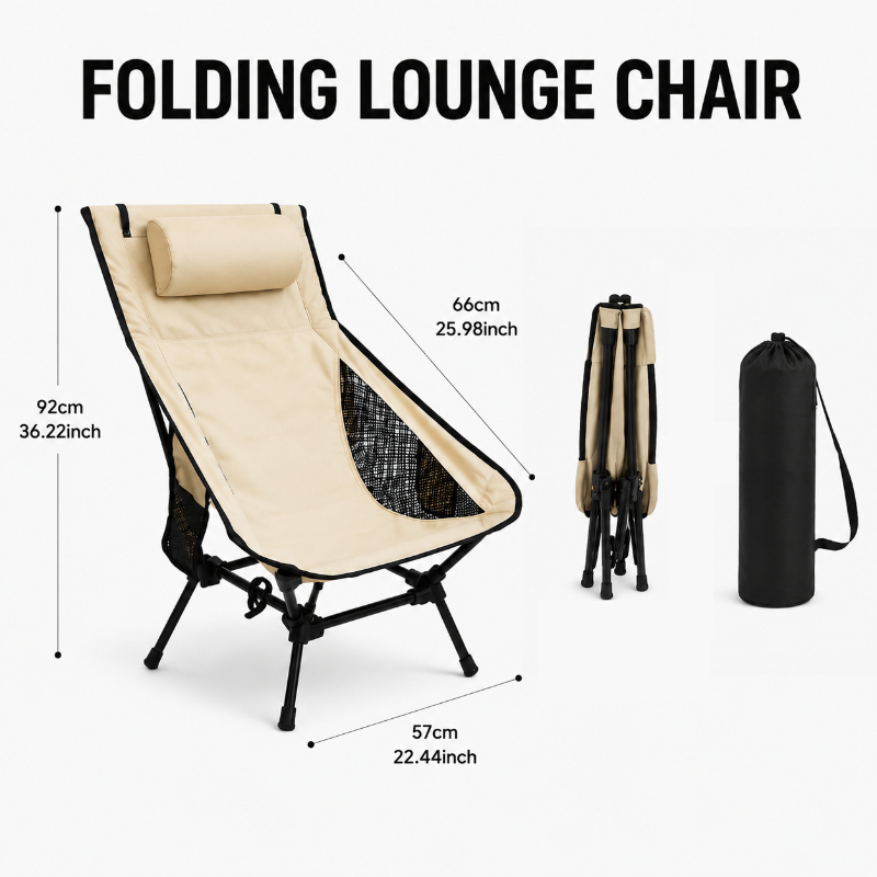 Portable Folding Camping Chair - Outdoor Camping Folding Chair incelemesi ve fiyatı
