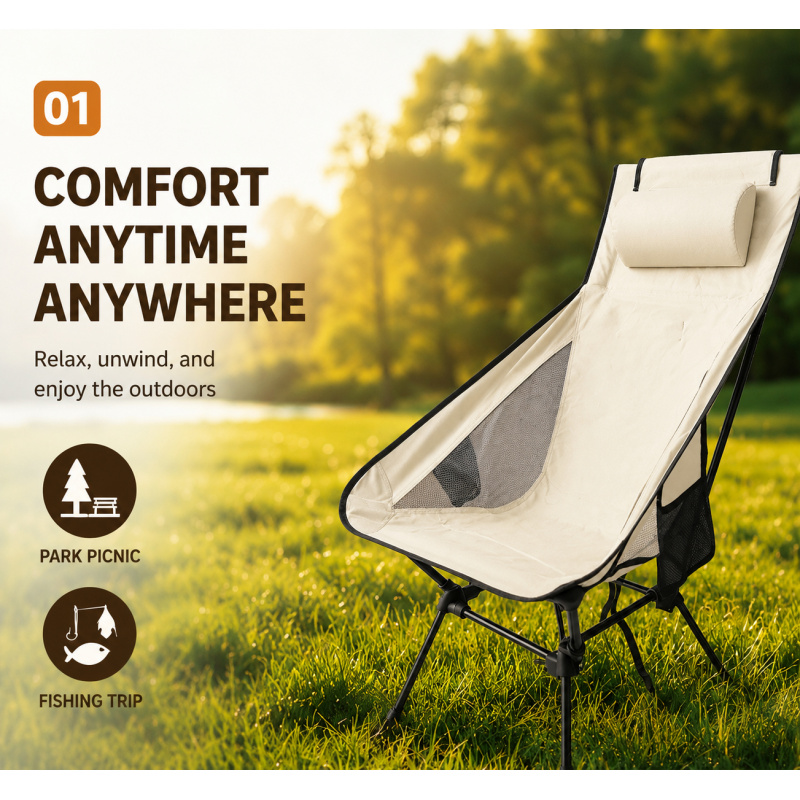 Portable Folding Camping Chair - Outdoor Camping Folding Chair incelemesi ve fiyatı