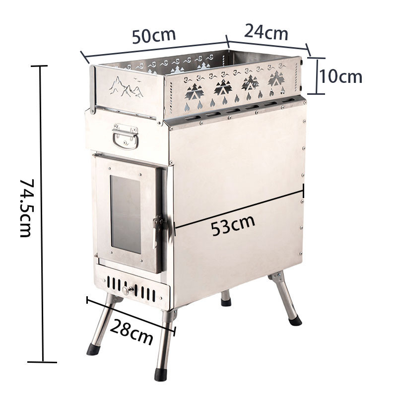 Portable Sauna Stove Wood-Burn - Outdoor Camping Wood Burning Stove incelemesi ve fiyatı
