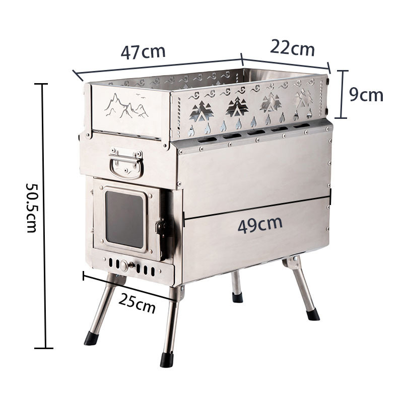 Portable Sauna Stove Wood-Burn - Outdoor Camping Wood Burning Stove incelemesi ve fiyatı