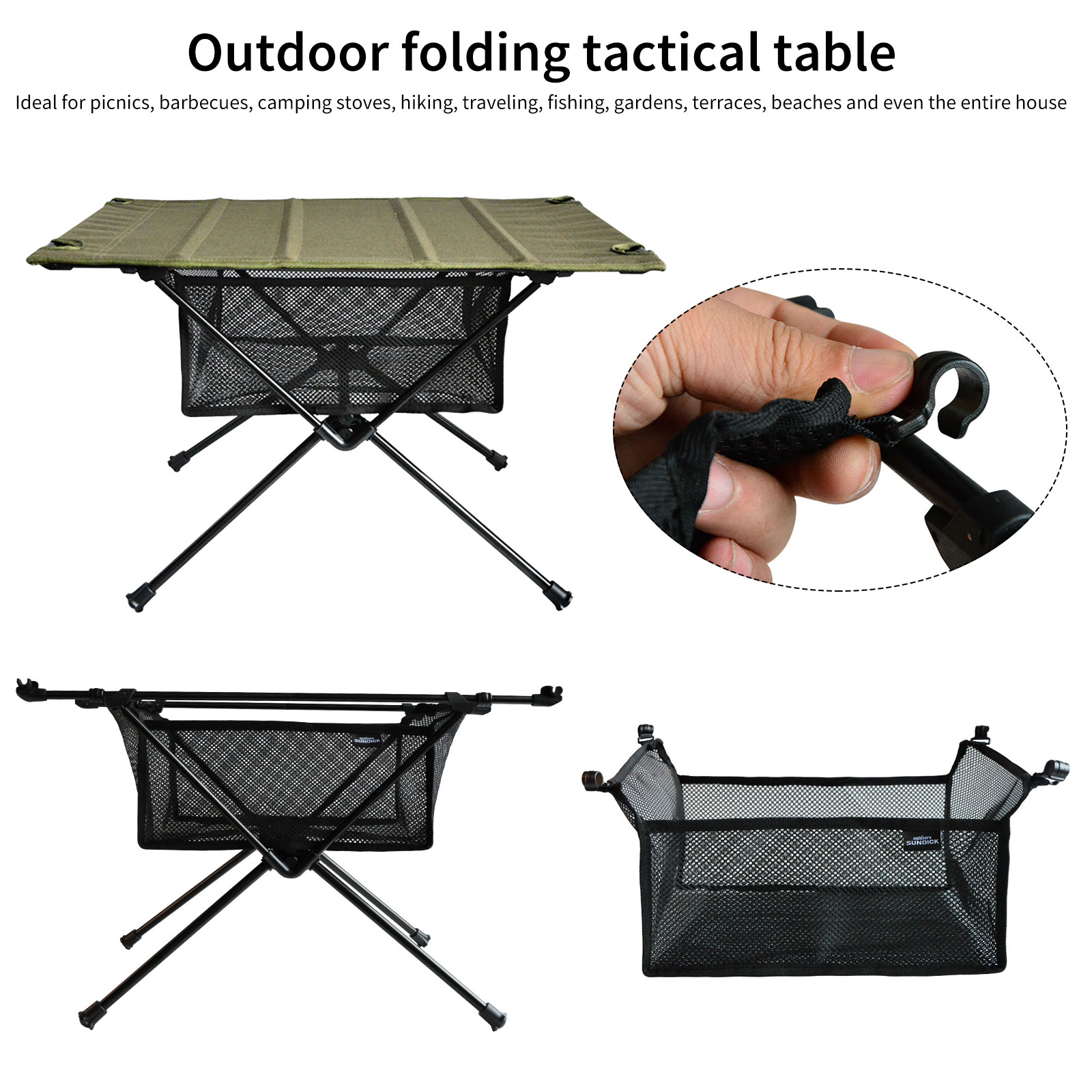 Mesh Basket Organizer Camping  - Outdoor Camping Folding Storage Box incelemesi ve fiyatı
