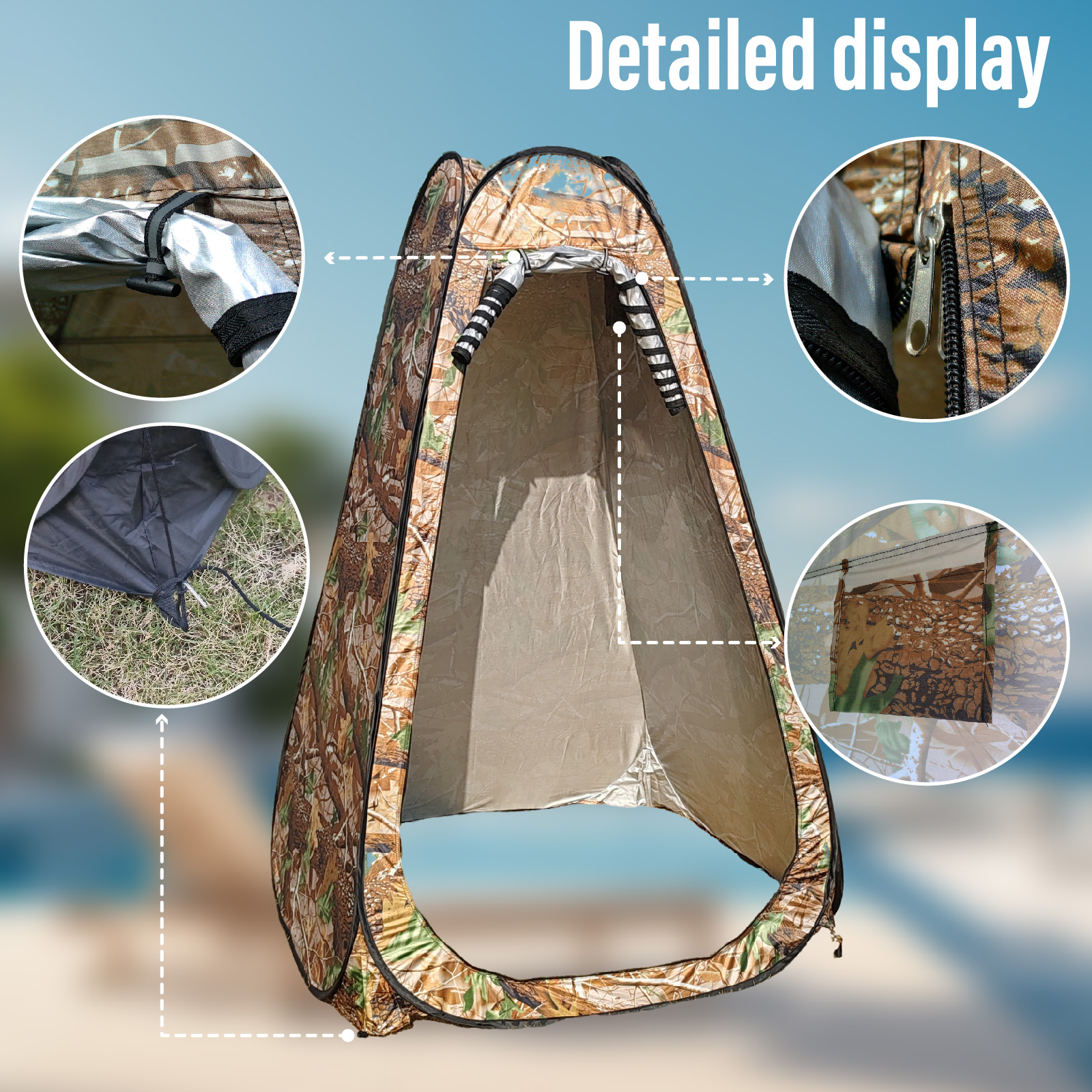 Portable Pop-Up Privacy Tent O - Outdoor Camping Tent Waterproof incelemesi ve fiyatı