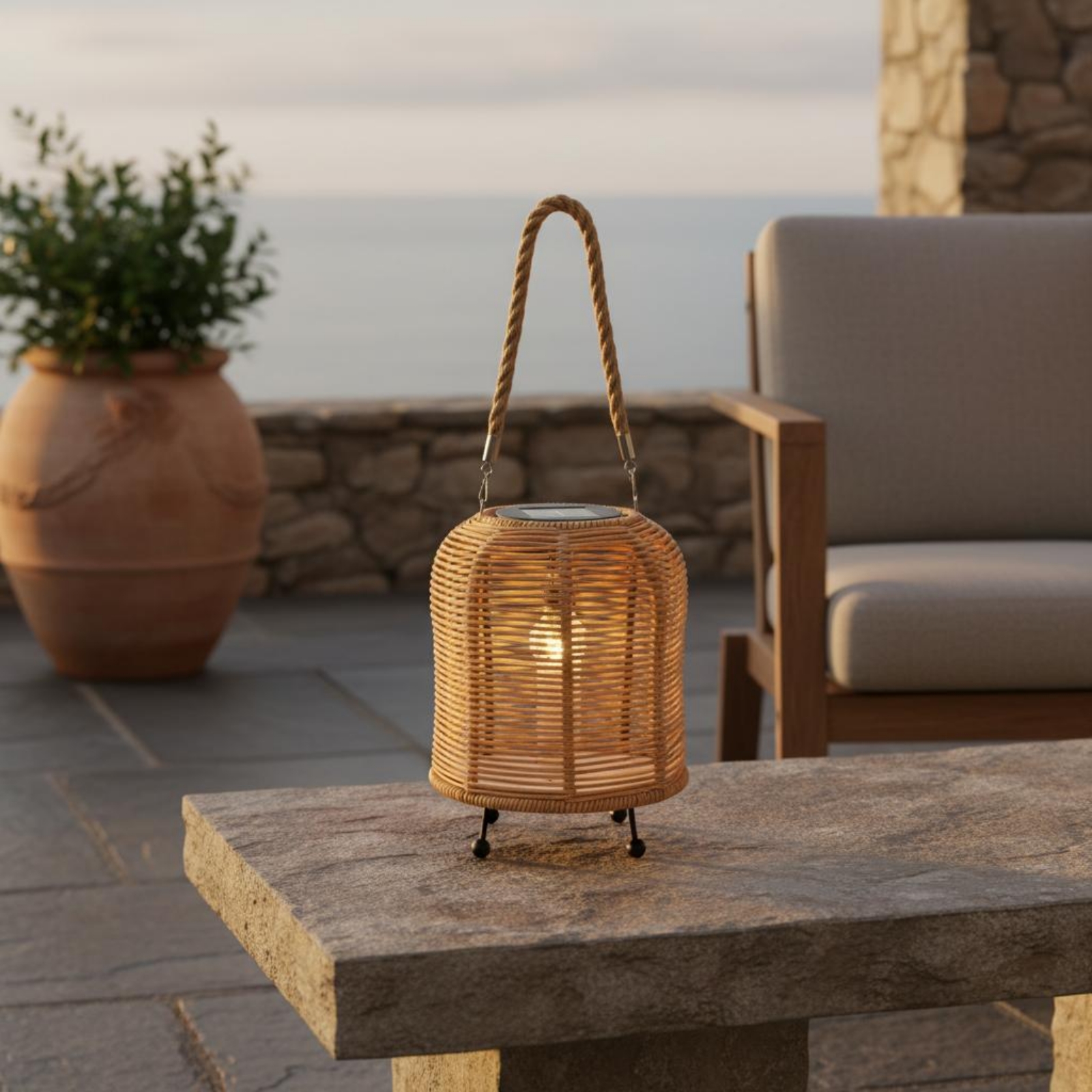 Handwoven Solar Lantern Warm L - Outdoor Camping Decor incelemesi ve fiyatı