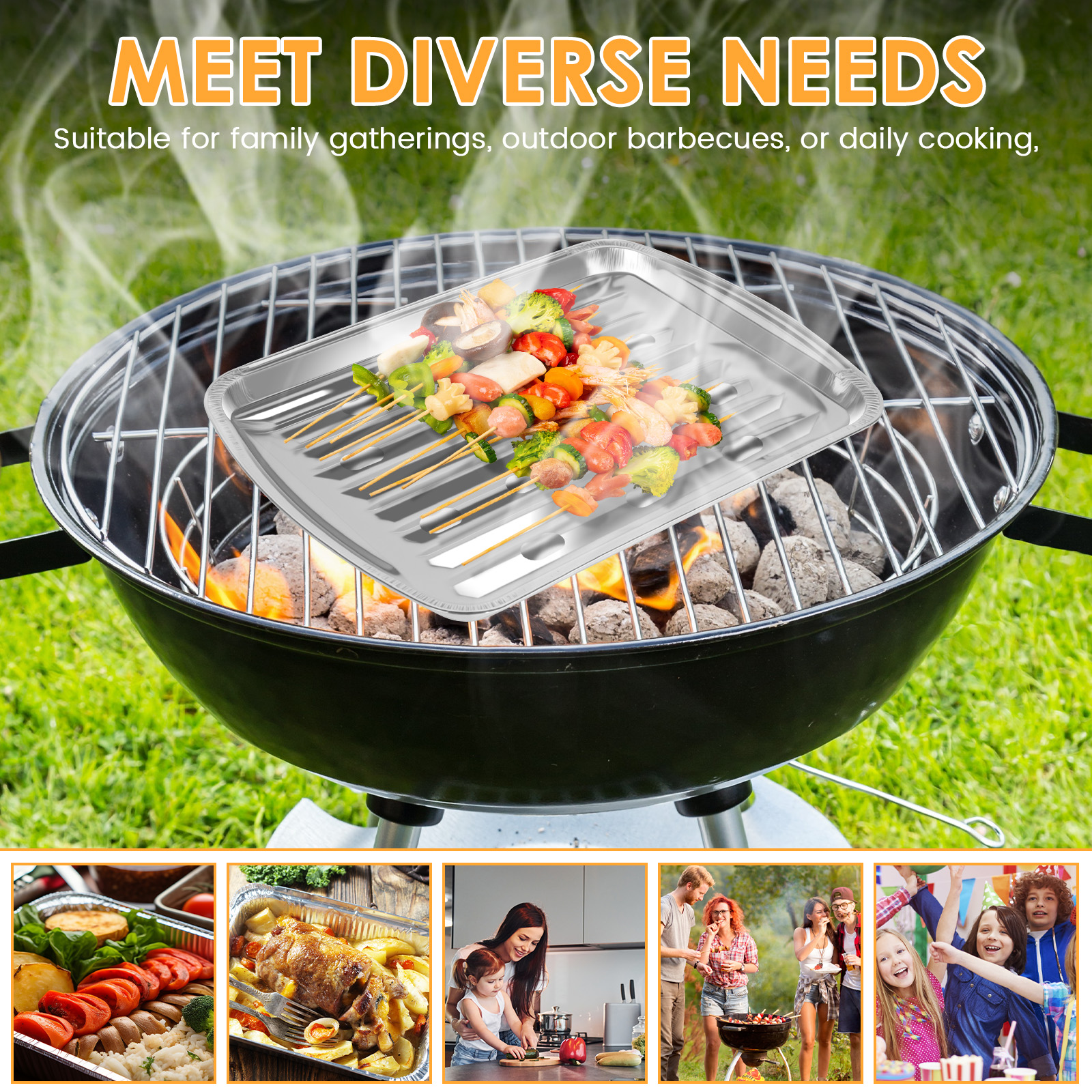 Aluminum Foil Trays Non-Stick  - Outdoor Camping Food incelemesi ve fiyatı