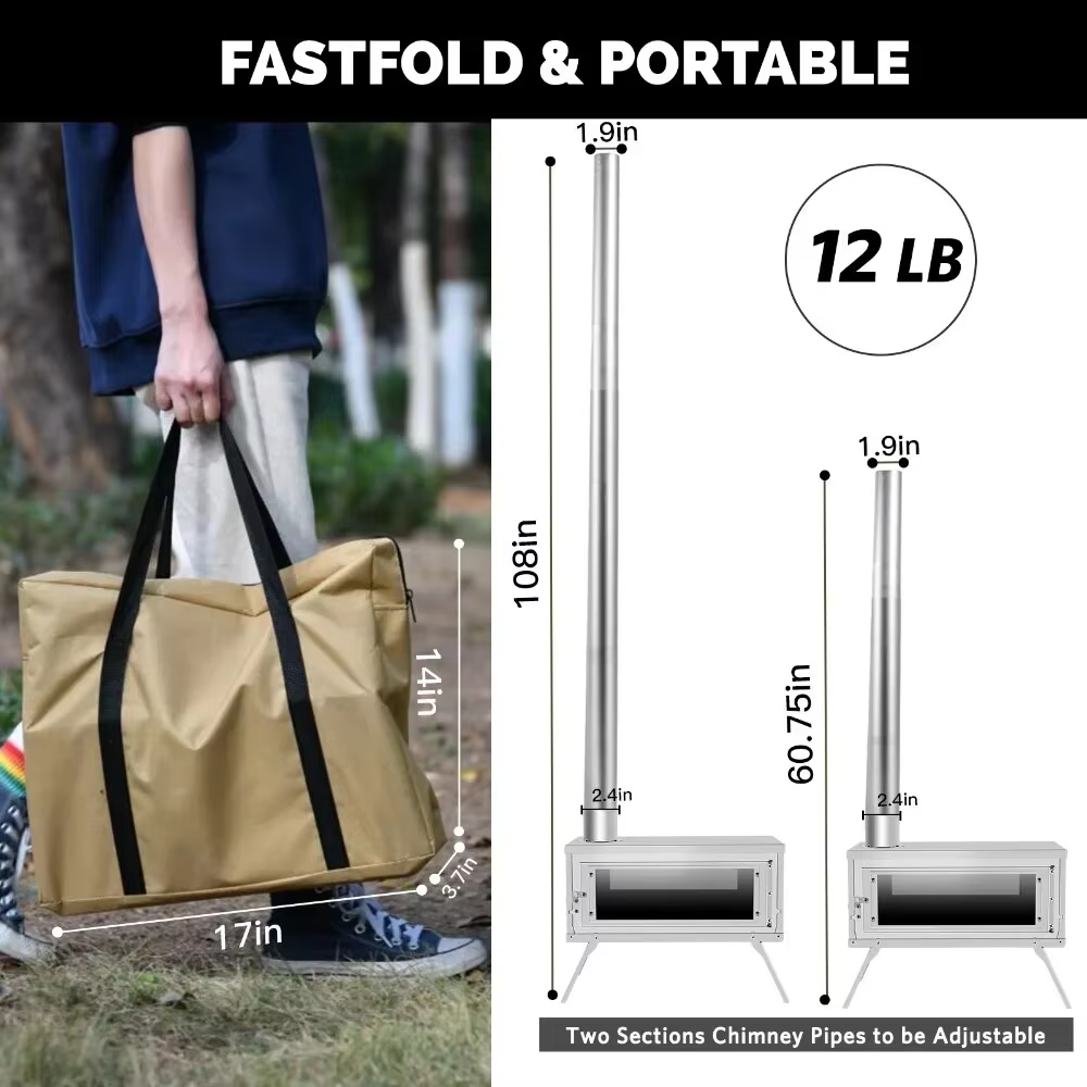 CHANGE MOORE Portable Outdoor  - Outdoor Camping Wood Burning Stove incelemesi ve fiyatı