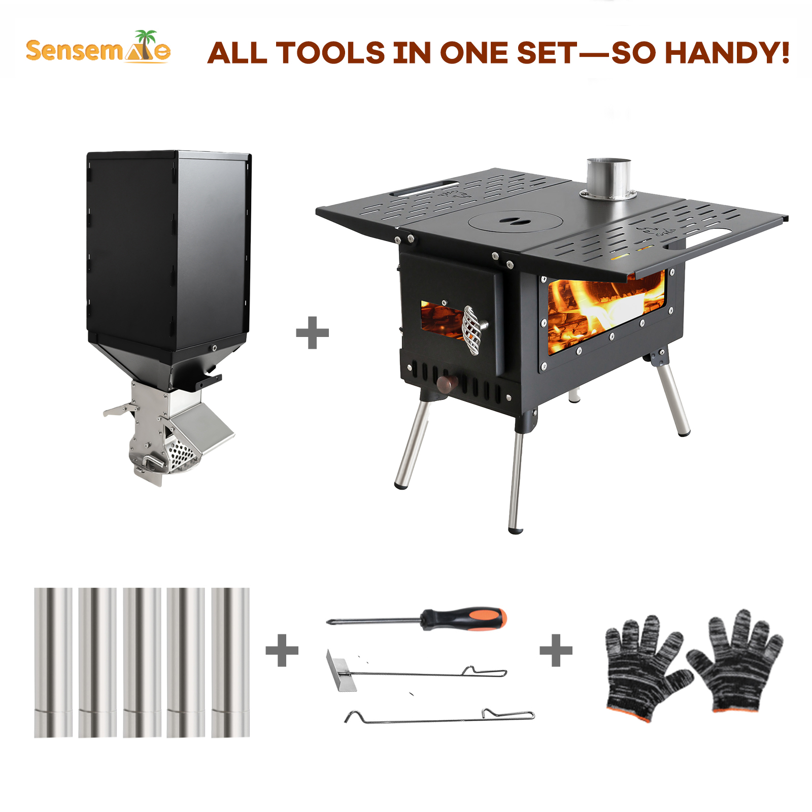 Pellet Stove Camping Stainless - Outdoor Camping Wood Burning Stove incelemesi ve fiyatı