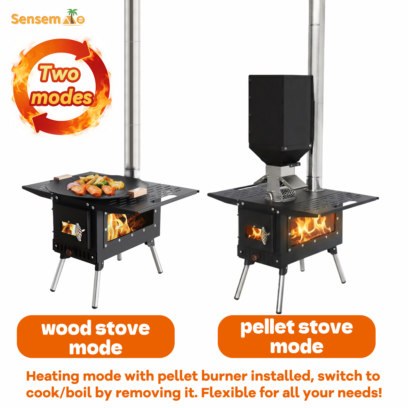 Pellet Stove Camping Stainless - Outdoor Camping Wood Burning Stove incelemesi ve fiyatı