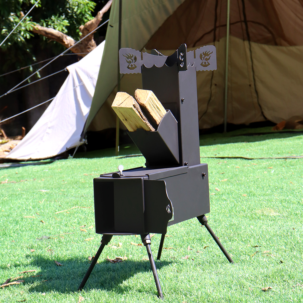 Collapsible Rocket Stove with  - Outdoor Camping Wood Burning Stove incelemesi ve fiyatı