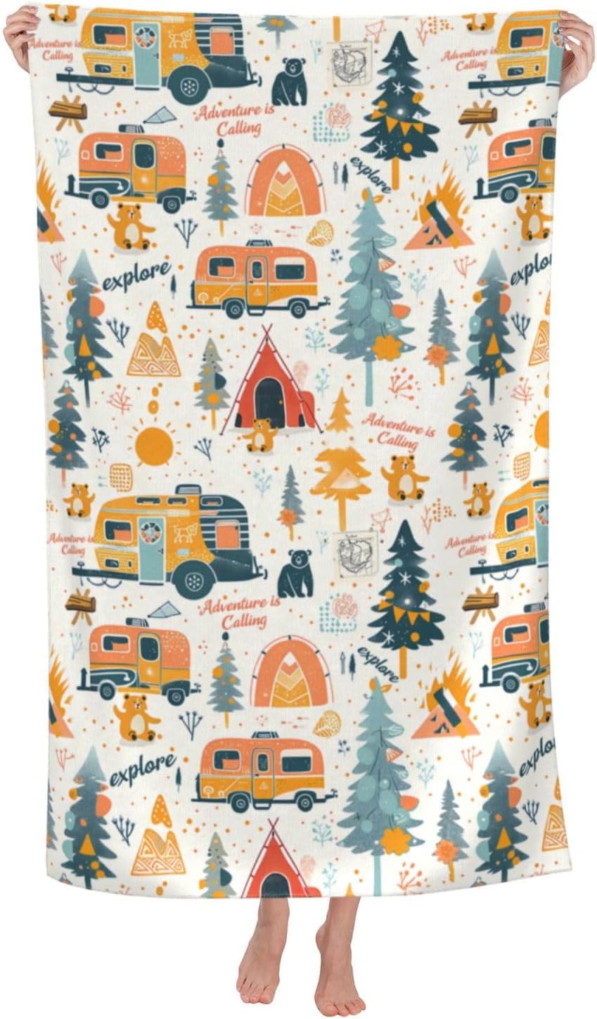 Camping Adventure Beach Towel  - Camp Towel Microfiber incelemesi ve fiyatı