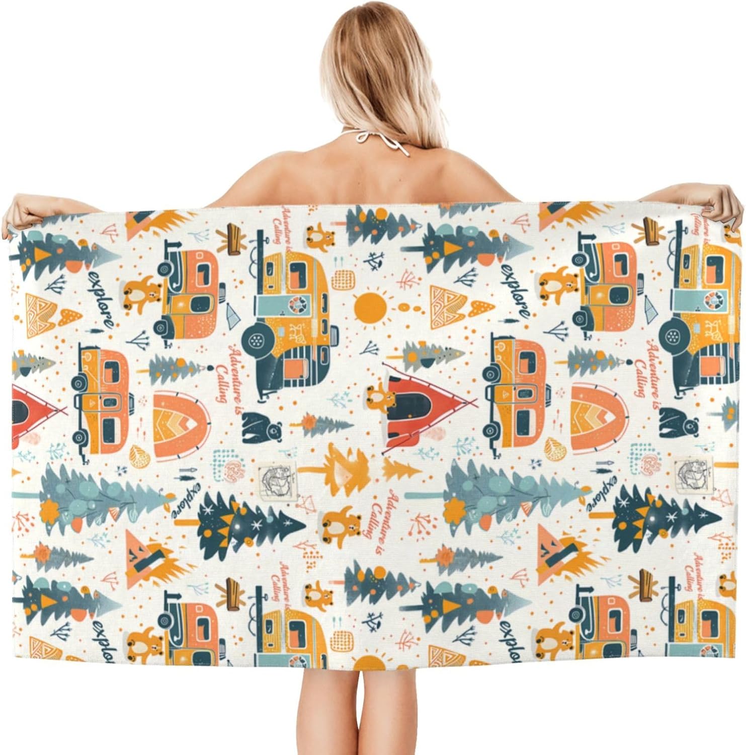 Camping Adventure Beach Towel  - Camp Towel Microfiber incelemesi ve fiyatı