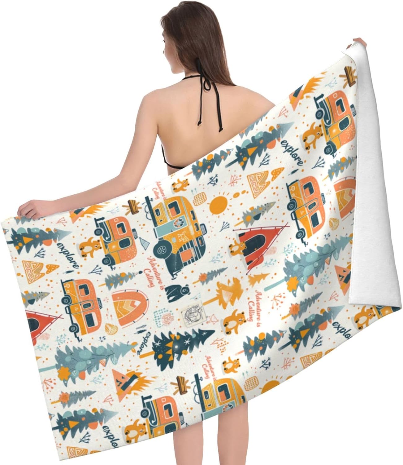 Camping Adventure Beach Towel  - Camp Towel Microfiber incelemesi ve fiyatı