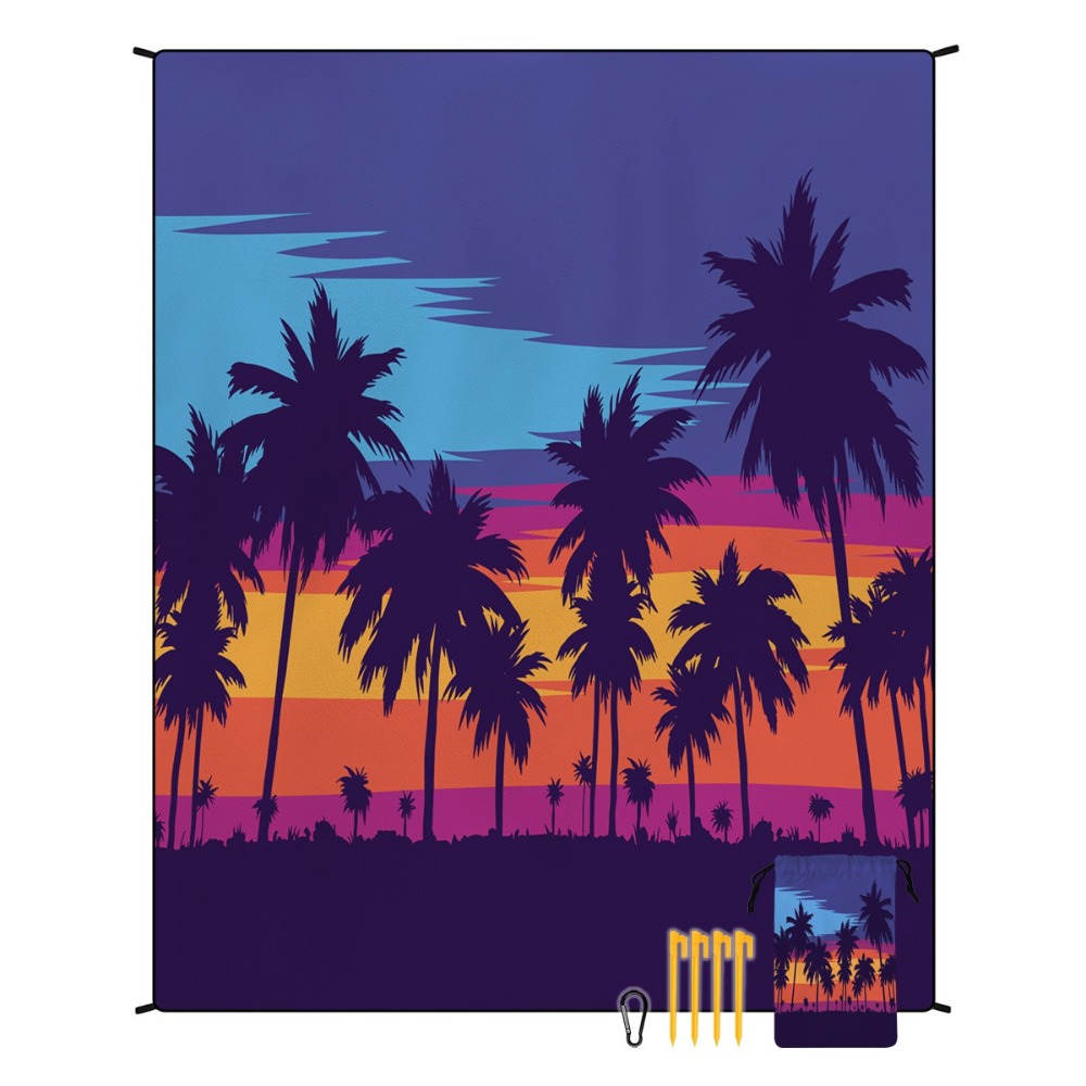 Palm Tree Beach Towel 71x86.6i - Camp Towel Microfiber incelemesi ve fiyatı