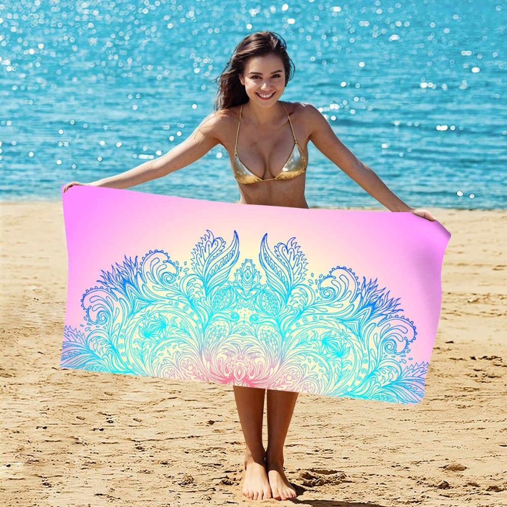 Mysterious Pattern Beach Towel - Camp Towel Microfiber incelemesi ve fiyatı