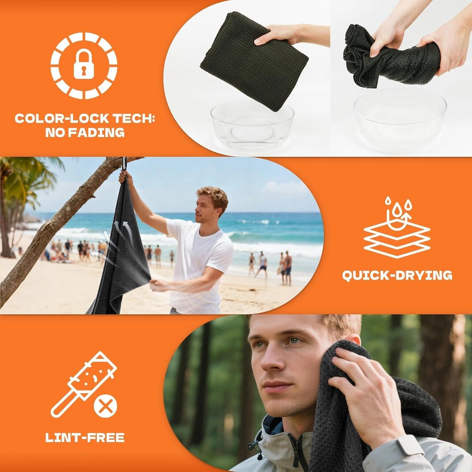 Microfiber Sweat Towel 3 Pack  - Camp Towel Microfiber incelemesi ve fiyatı