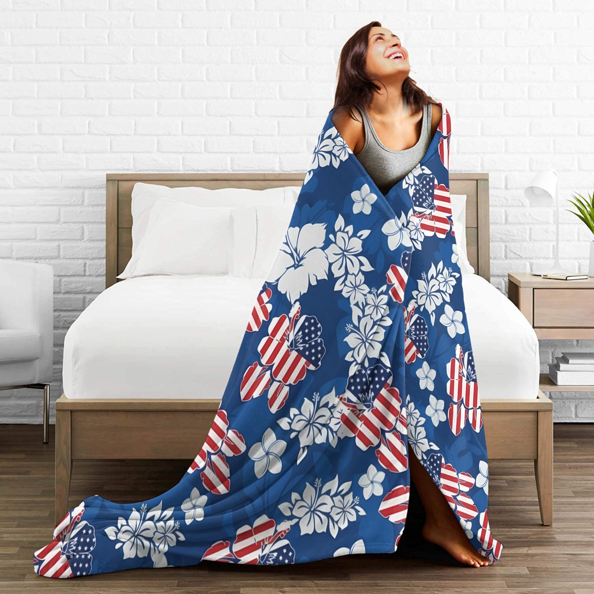 4th of July USA Warm Soft Blan - Outdoor Camping Usa incelemesi ve fiyatı