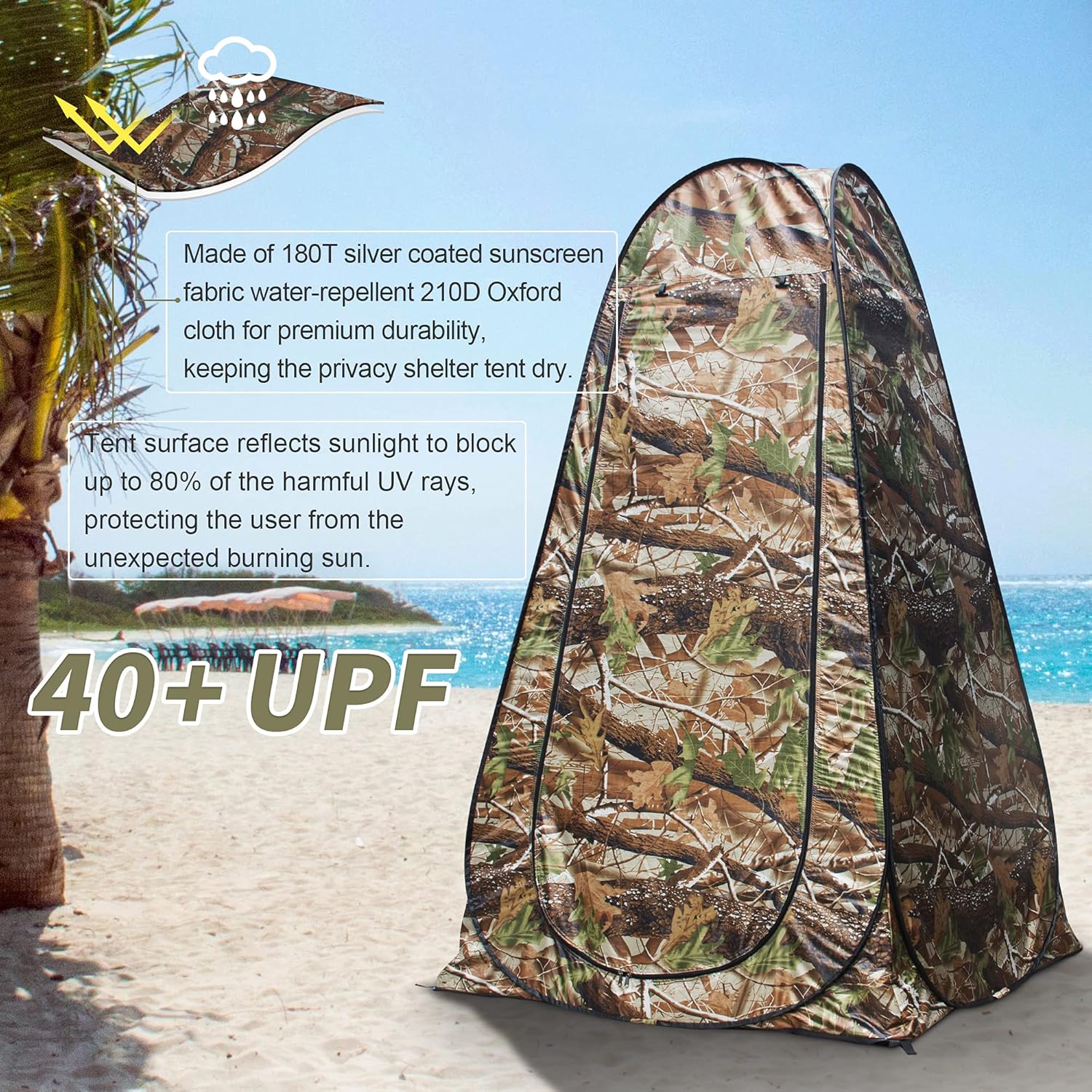 Pop Up Privacy Shower Tent - P - Outdoor Camping Tent Waterproof incelemesi ve fiyatı